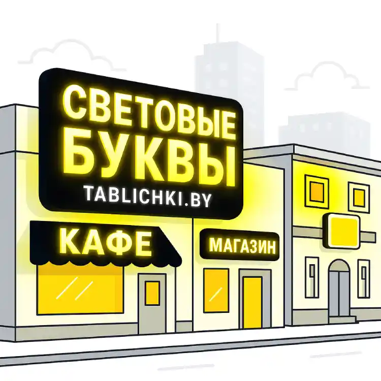 Световые буквы в Гродно
