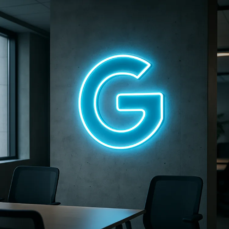 Объемные белые LED буквы «GRODNO» — бизнес-центр, Гродно