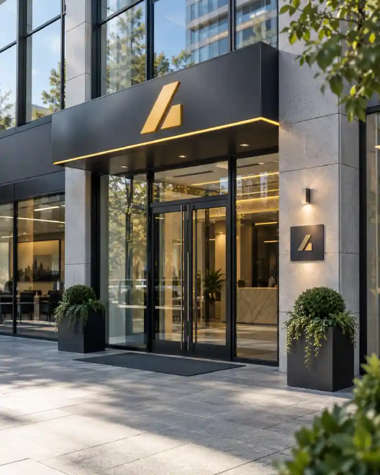 Офисная и фасадная вывеска компании в Гродно